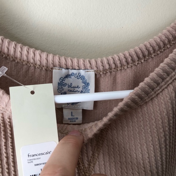 Becca Boxy Soft Rib Knit Tee - Picture 7 of 9
